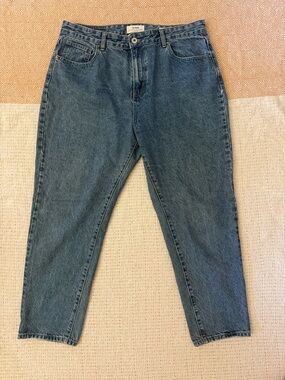 Cotton On Mom Jean Medium Blue High-Rise Jeans